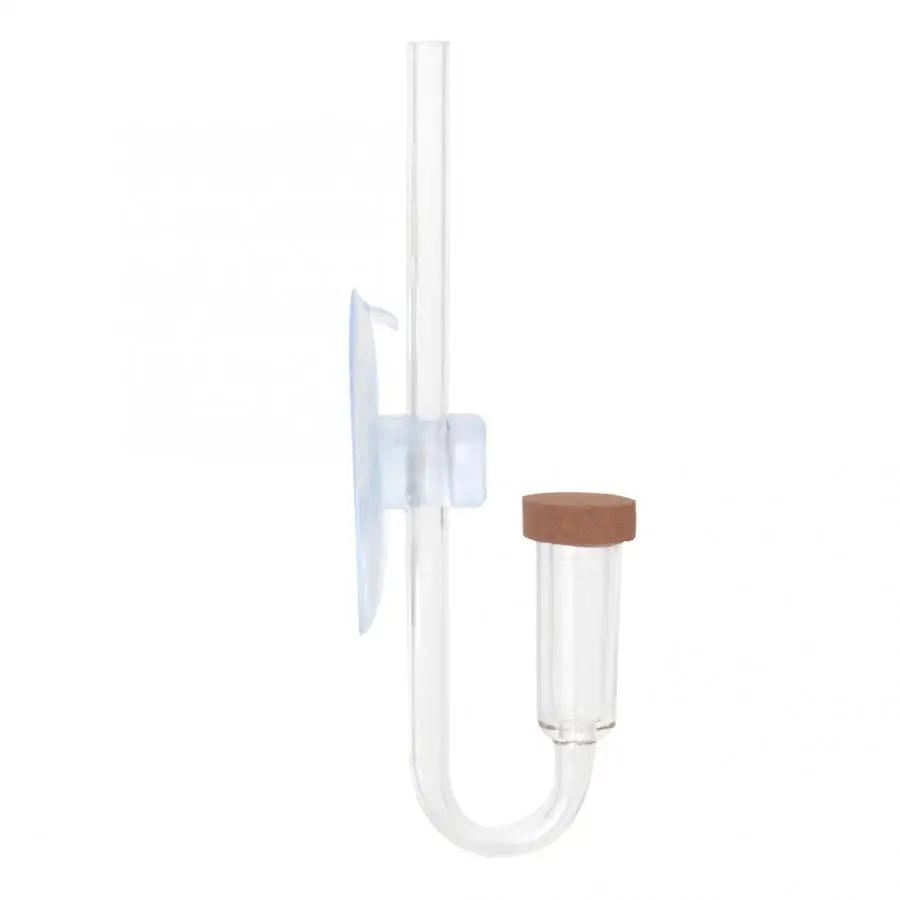 Fish Tank Acrylic Transparent CO2 Diffuser Atomizer Bubble Counter for Aquarium Plants Water Grass