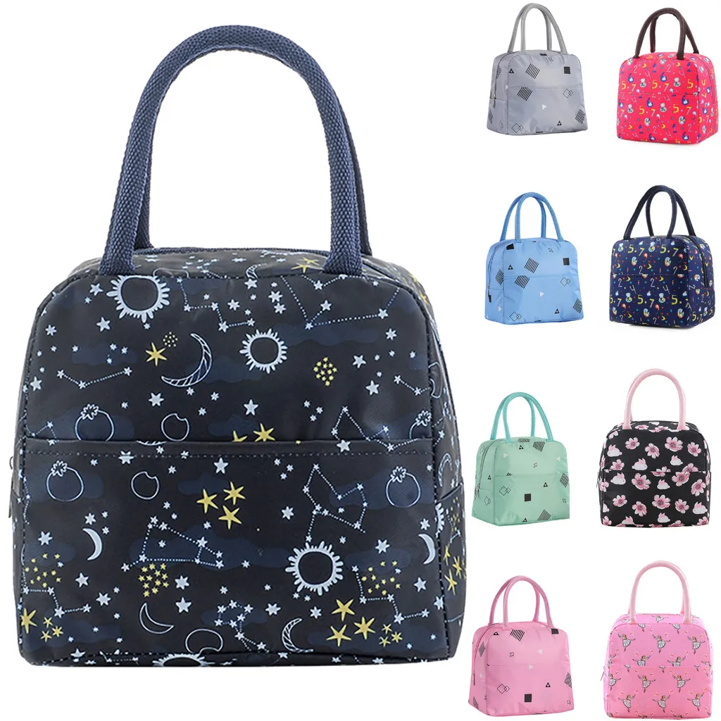 Maison Fabre 1PCs New Fresh Oxford Lunch Bags Insulation Cold Thickened Waterproof  Waterproof  Leisure Bags Cute Tote Bag 904