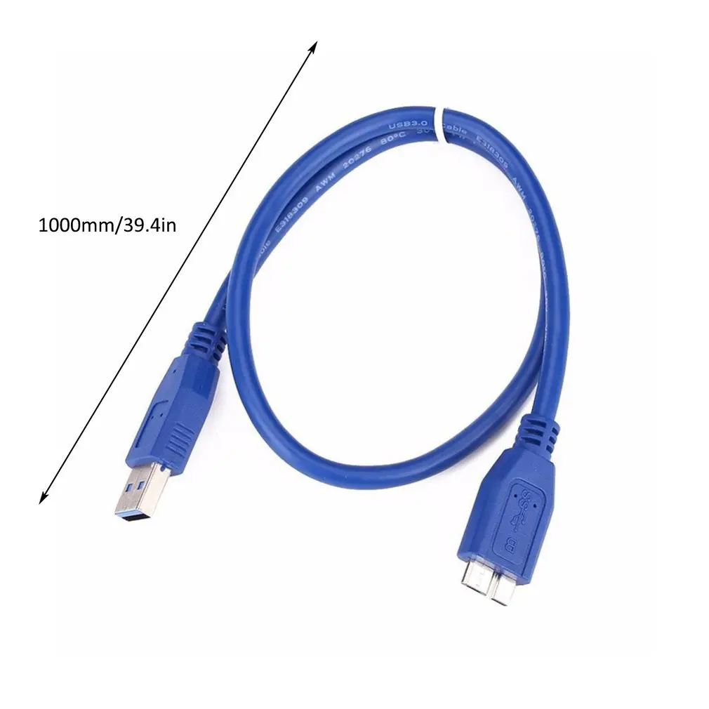 USB 3,0 A к Micro B кабель для WD Sea gate samsung внешний жесткий диск кабель имеет значение Micro USB кабель в синем 1 метр