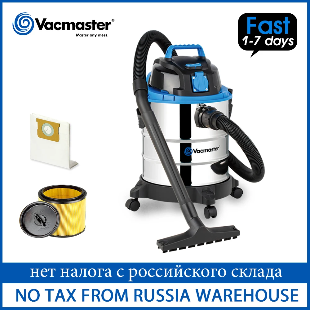 

Vacmaster Wet Dry Vacuum Cleaner for Home Carpet 20L Stainless Steel Tank Vacuum Cleaner Dust Collector Home Cleaning Appliance