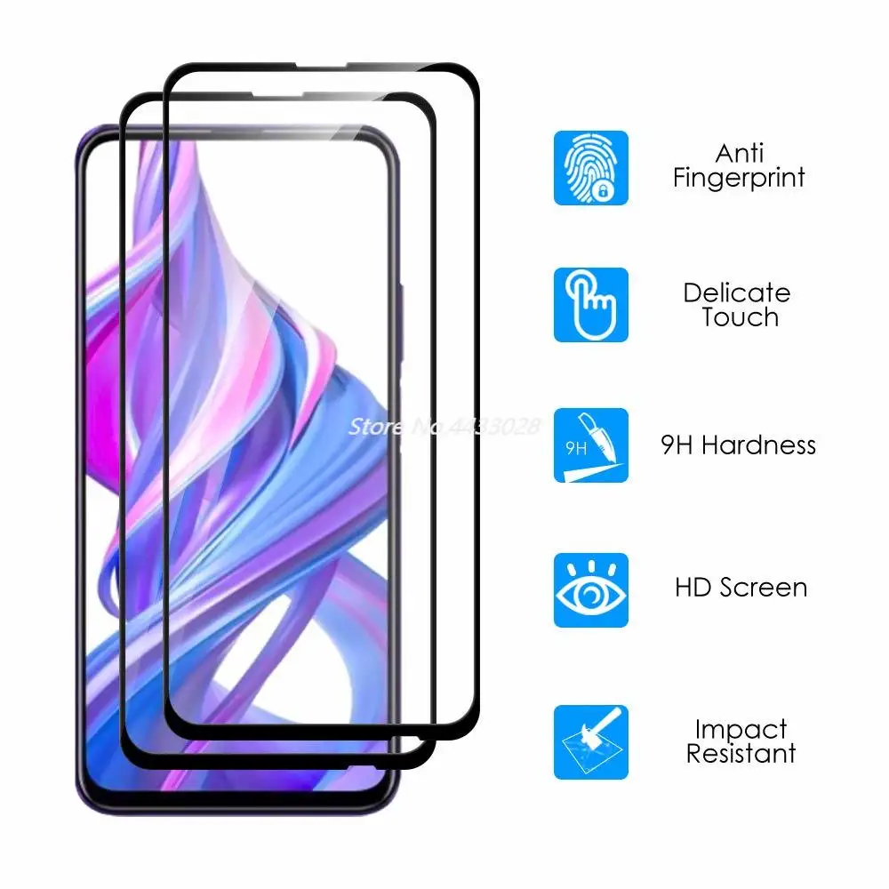 

5D 9H Full Glue Cover Black Tempered Glass for Huawei Honor 9 9i 9X Honor 9 Lite 9X Pro Screen Protector Protective Film Glass