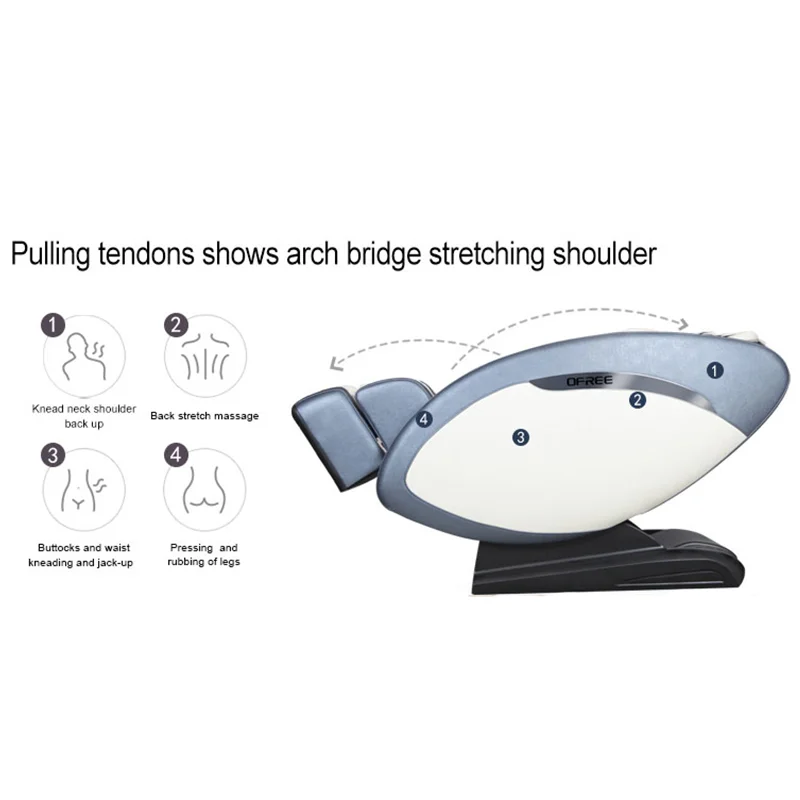 Пожизненная гарантия S5 Топ роскошное массажное кресло с нулевой гравитацией 4D