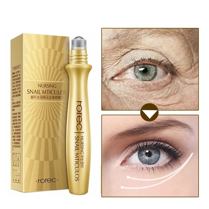 

Snail Eye Cream Wrinkle Eye Serum Anti-Puffiness Fine Lines Dark Circle Anti-Aging Moisturizing Eye Patches Eye Essence Massage