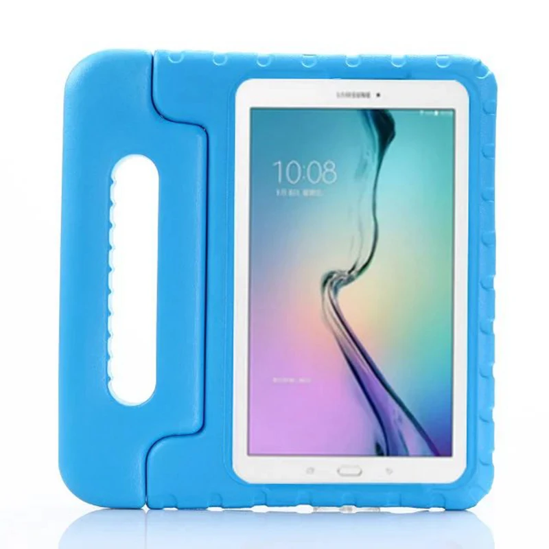 Синий Противоударный детский чехол из пены EVA для samsung Galaxy Tab A A6 10,1 T580 T585 T580N чехол Funda Подставка для планшета - Цвет: Синий