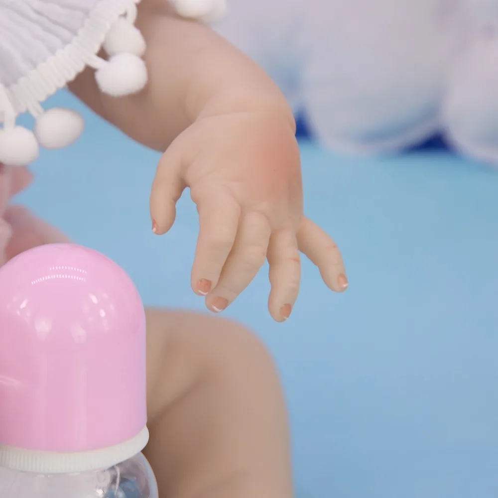 Силиконовая кукла reborn 2" bebe reborn для маленьких девочек, живой ребенок, подарок для детей, водонепроницаемые игрушки playmate