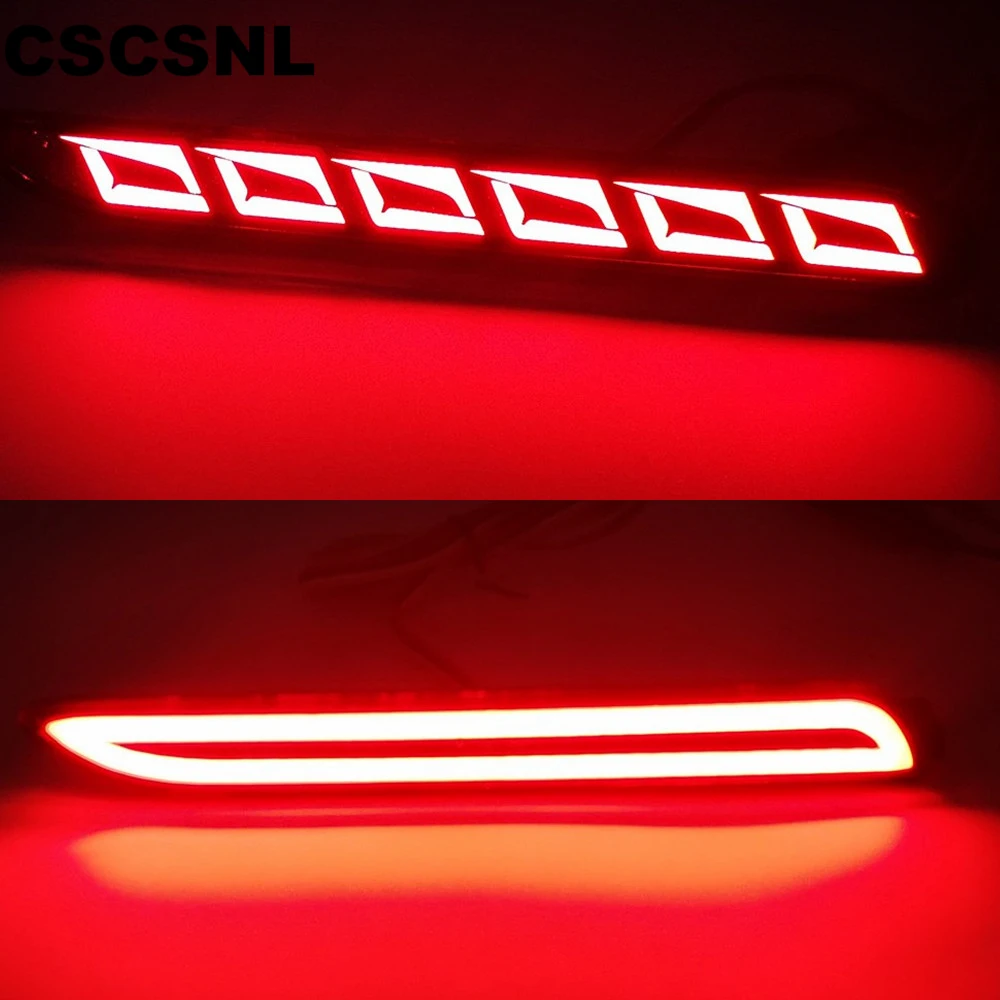 

Car Flashing 2pcs Rear lamp Bumper Reflector Tail Brake Lights For Toyota Camry Reiz Wish Sienna Innova Lexus ISF GX470 RX300