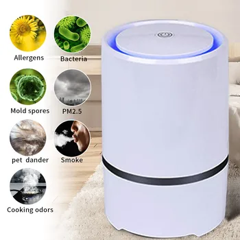 

Air Purifier Household Small Desktop Formaldehyde Air Purifier Air Cleaner Purification Hayfever Dust Allergy Smoke Odour Filter