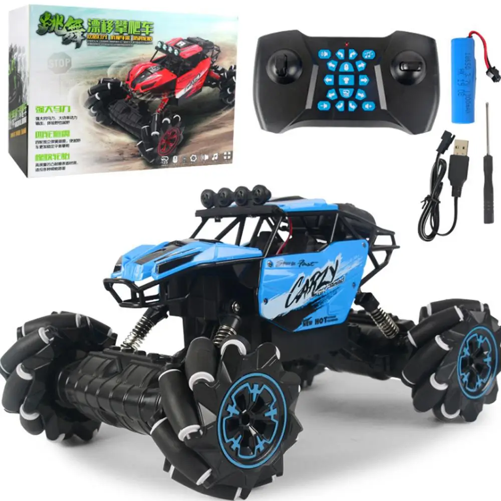 

1:16 Remote Control All-terrain Climbing Monster Truck 4-wheel Suspension Drift Tire Dancing Stunt RC Off-road Car