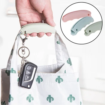 

Silicone Portable Vegetable Device Labor Saving Shopping Bag Carry Holder with keyhole Handle Comfortable Grip Protect Hand Tool