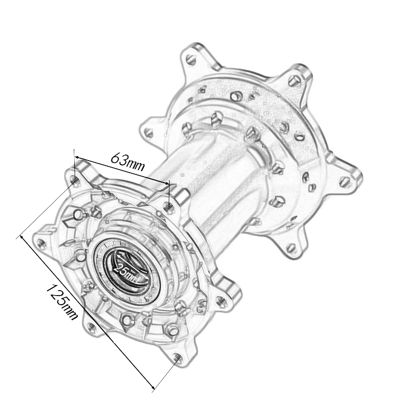 CNC обработанный 36 отверстий переднее и заднее колесо ступицы для EXC EXC-F SX SX-F XCW Мотокросс Мотоцикл Байк