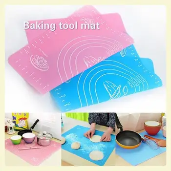 

Colorful Silicone Baking Mat Sheet Safety Baking Mat For Rolling Dough Macaroo Pizza Dough Non-Stick Oven Maker Holder Pastry