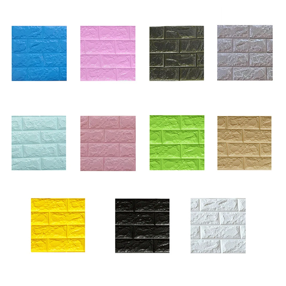 Pegatina de pared 3D de 30x30cm, decoración de imitación de ladrillo para dormitorio, sala de autoadhesivo papel tapiz impermeable para estar, cocina, TV