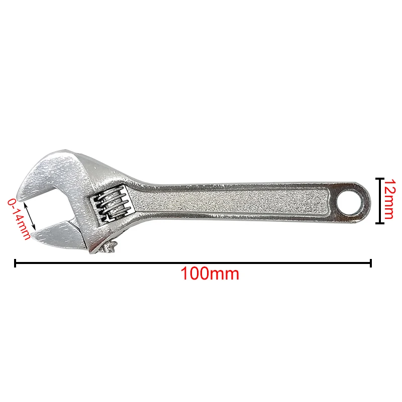 4 "/100 мм Регулируемый Мини Миниатюрный стальной гаечный ключ модель гаечного ключа для ручной работы