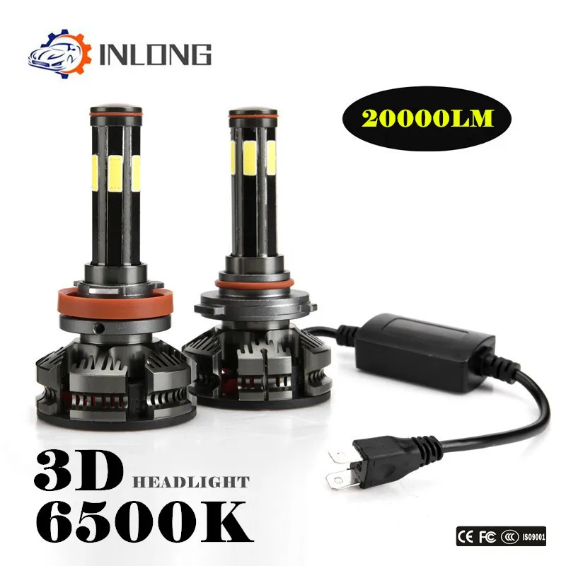 

INLONG 2Pcs H4 H7 Led Canbus H8 H11 H9 HB3 9005 HB4 9006 Led Headlights Mini 100W 20000LM Car Light Bulbs Automobiles Auto Lamp