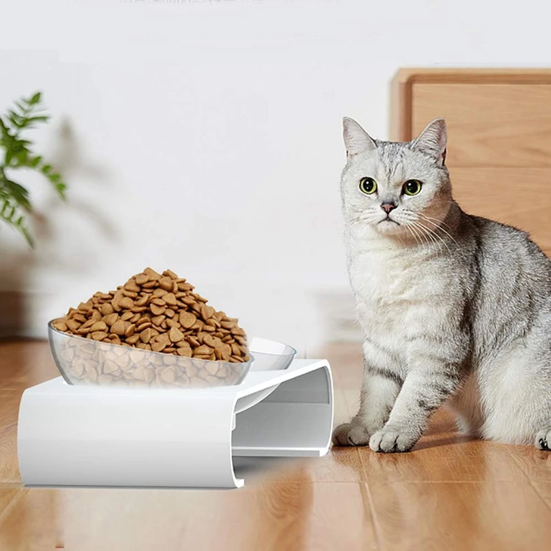 Двойные миски для кошек, косая яичная скорлупа, миска для питья, посуда