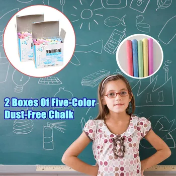 

90PCS two boxes Sidewalk Chalk For Kids Toddlers Outdoor Side Walk Outside Drive Dust-free chalk