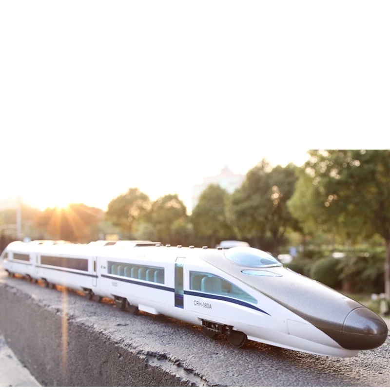 Upgrade Radio RC High-Speed Rail Toys L115cm Simulated Subway High-Speed Train EMU Model With light And Sound RC Train Model