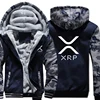 Ripple XRP Cryptocurrency Sweatshirts Men Cool Winter Thicken Wool Liner Crypto Hoodies Pullover 1