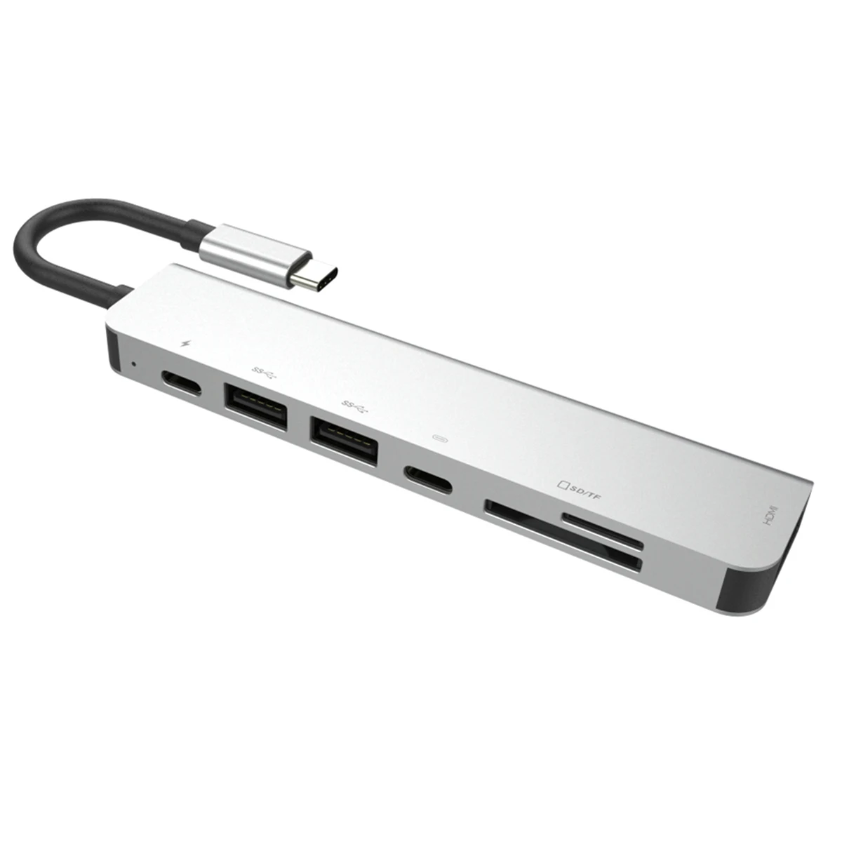 SOONHUA 7в1 usb-хаб USB-C хабы тип-c к HDMI USB3.0 PD зарядный концентратор кардридер многопортовый адаптер