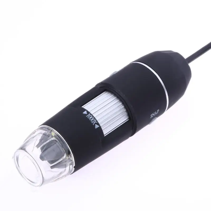 Профессиональный USB цифровой микроскоп 1000X800X8 светодиодный 2MP электронный микроскоп Эндоскоп увеличительная камера лупа+ подъемная стойка