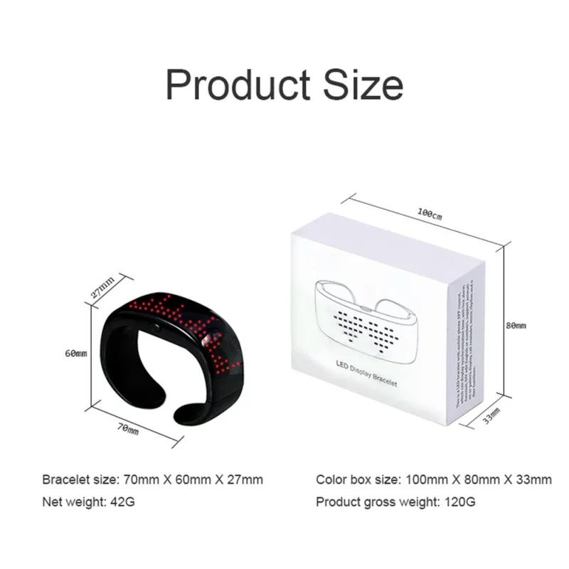 2020 светящийся светодиодный браслет светодиодные программируемые браслеты