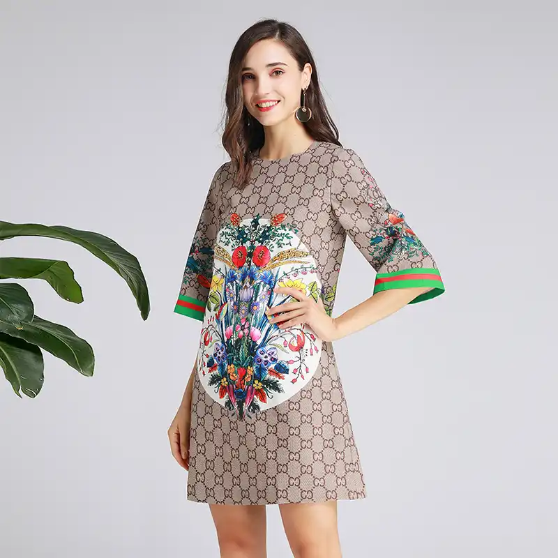 quarter sleeve t shirt dress