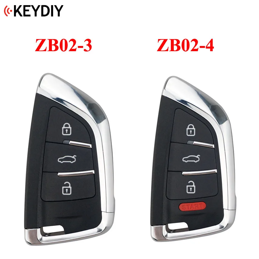 KEYDIY Универсальный умный ключ ZB02-3/4 ZB01 ZB03 ZB04 для KD-X2 KD900 Mini KD Автомобильный ключ дистанционного управления подходит для более чем 2000 моделей