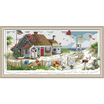 

Kite hut patterns Counted Cross Stitch 11CT 14CT 18CT DIY Chinese Cross Stitch Kits Embroidery Needlework Sets