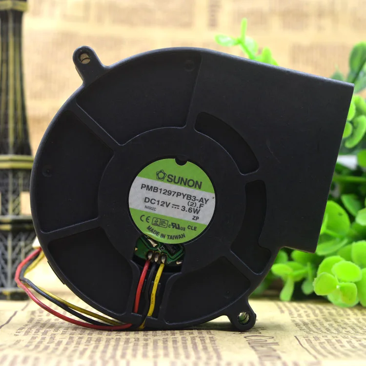 PMB1297PYB3-AY 12V 3,6 W 9733 9 см защиты электродвигателя Вентилятор охлаждения