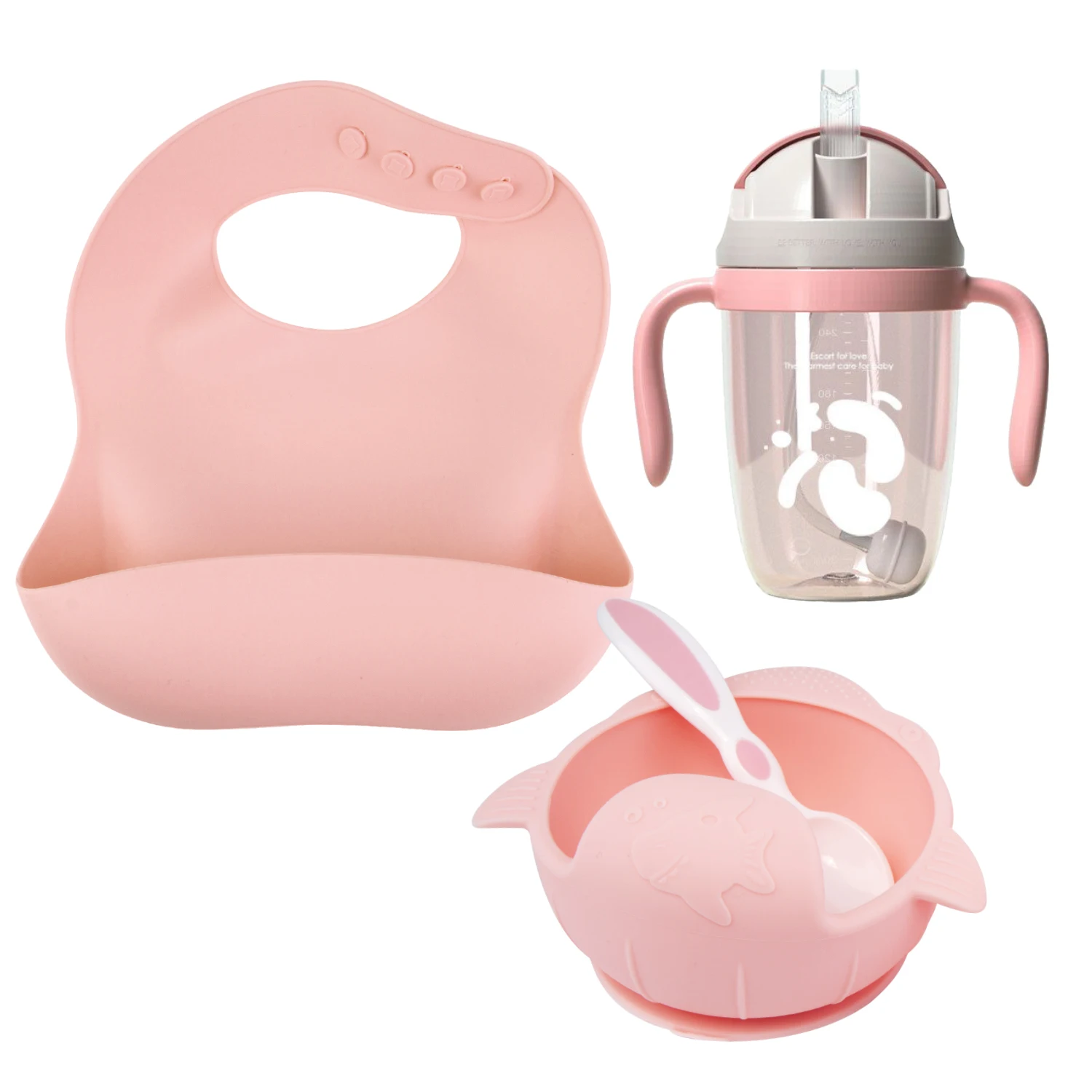 Low Price Baby Feeding-Bowl-Set Weaning Qshare Silicone for 4pcs/Set 0LdJlBN9q51