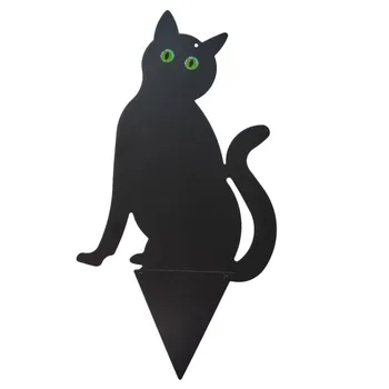 

Black Cats Metal Scare Cats animal repellent Rat-proof Scarer Cats 3 PCS 1 Set Black Colors Three Bird deterrent Pest Control