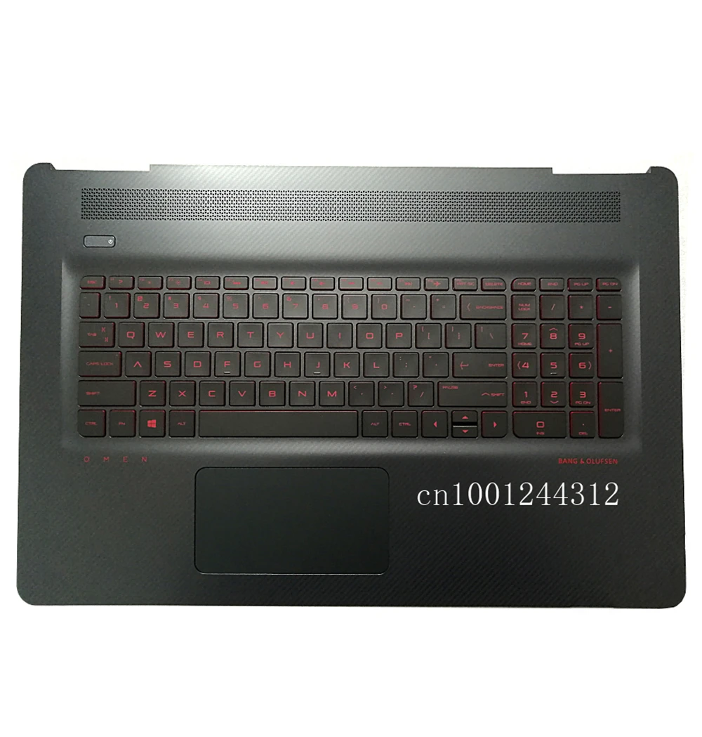 

New Original For HP OMEN 17-W 17T-W 2ND PLUS Palmrest Upper Case Keyboard Bezel Cover US Backlit 862972-001