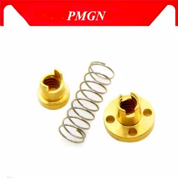 

1PCS T8 anti backlash spring loaded nut elimination gap nut for 8mm acme threaded rod lead screws DIY CNC 3D printer parts