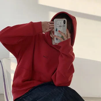 

Multicolor Basics Fund Printing Sweater Woman 2020 Season Even Hat Increase Down Jacket Woman Tide Gr60 Hoodies Sweatshirt