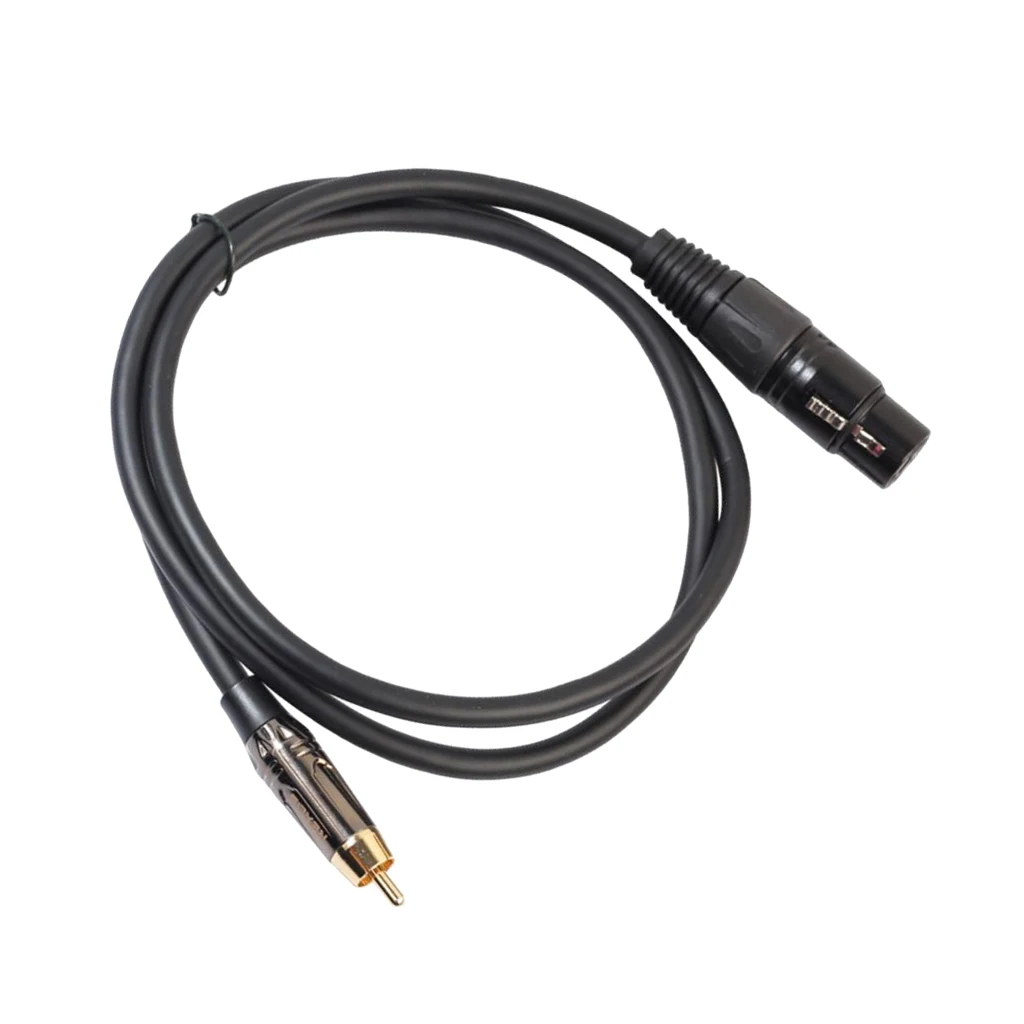 Соединительный кабель с позолоченными резиновыми головками RCA штекер XLR для микрофона