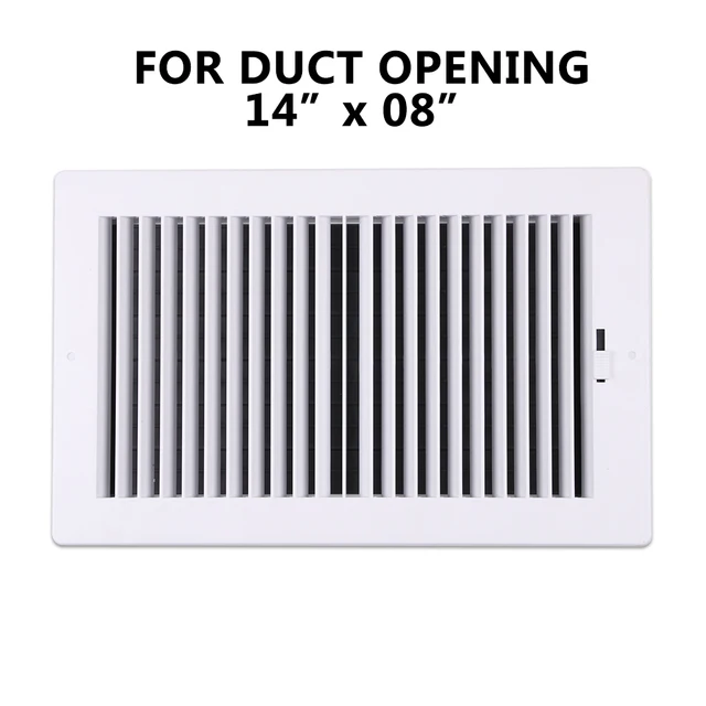 2 Way W14 X H8 Bright White Finished Plastic Sidewall Ceiling