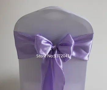 

Hot Sale 17×275cm Light purple Taffeta Chair Sash For Wedding Event&Party&Banquet Decoration