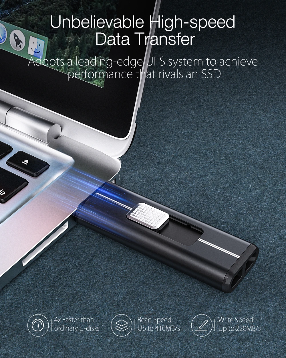 BlitzWolf BW UP3 USB3.2 Gen 2 флеш накопитель 64Гб/128/256 ГБ двухтактный диск памяти 64 Гб внешнее