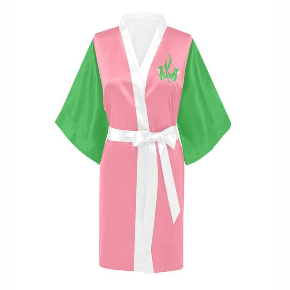 Женские пижамы в западном стиле; цвет белый, зеленый; греческое братство; цвет белый, розовый; халат; 1946; одежда на заказ - Цвет: 2