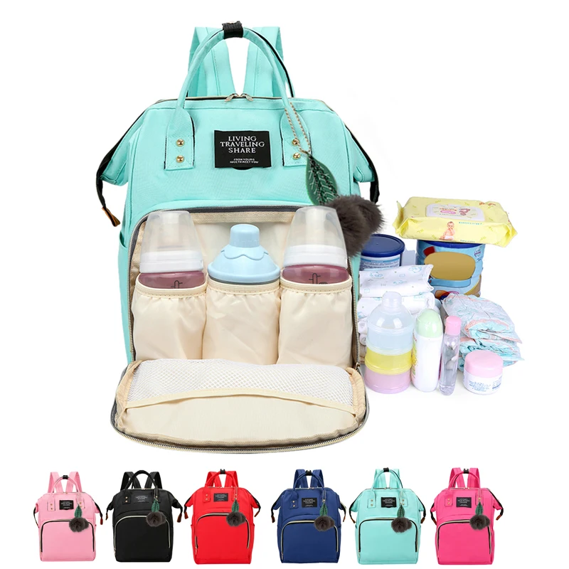 Sac momie sac à couches de maternité sac à dos de voyage de grande capacité sac d'allaitement pour poussette de bébé