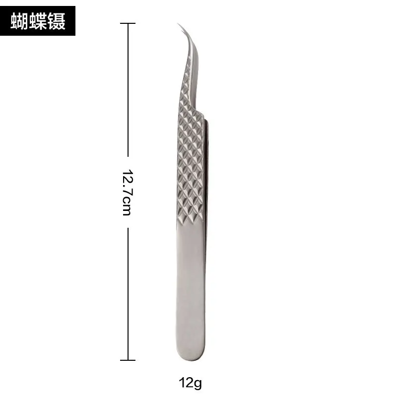 100% Closed Titanium Alloy Eyelash Grafting Set Eyelashes Tweezers Hand Anti-slip Design 3D 6D Lashes Extensions Makeup Tools 5