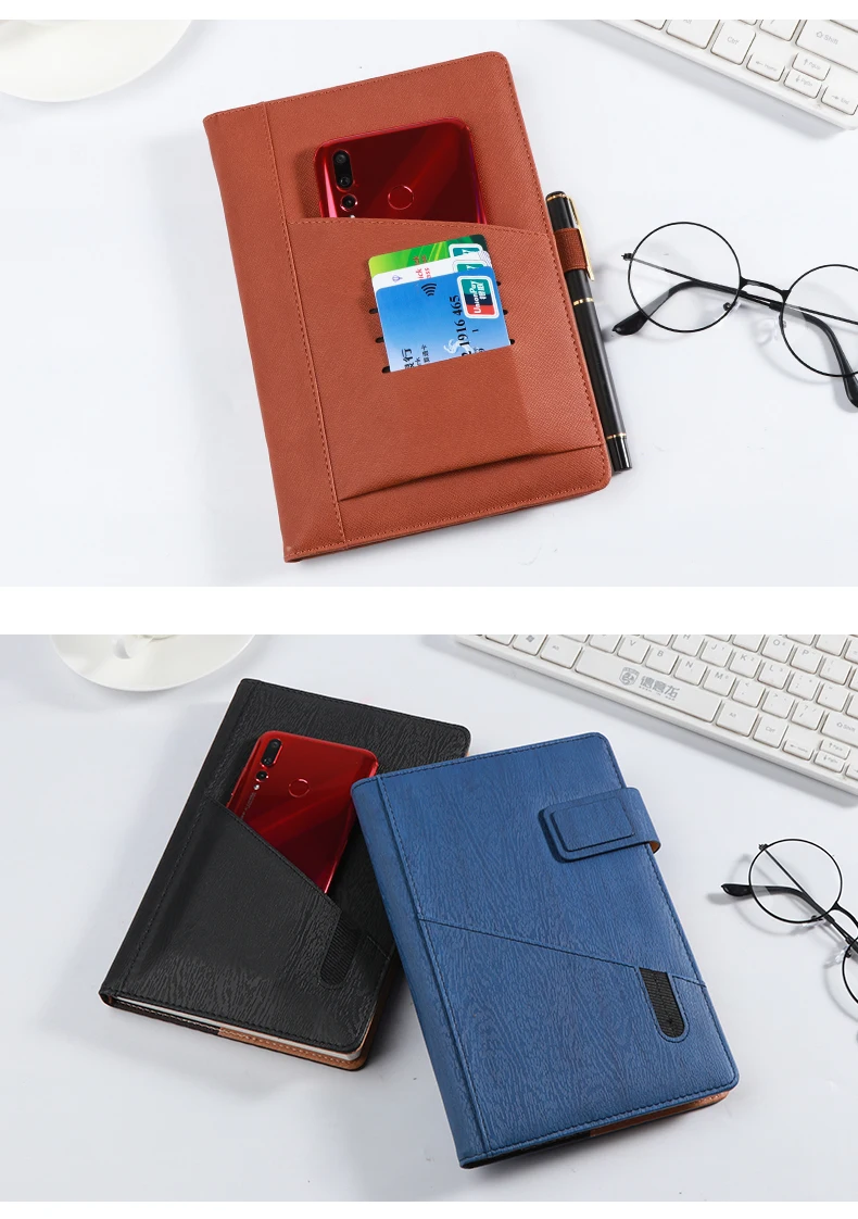 RuiZe multifunction A5 leather notebook planner big B5 note book agenda hardcover creative notepad stationery office supplies