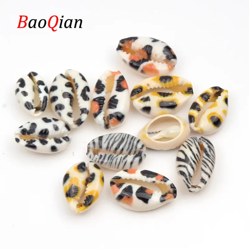 10pcs / Batch Of Handmade Creative Fashion Necklace Bracelets Painted Natural Conch Shell Gasket Beads DIY Craft Accessories | Украшения и