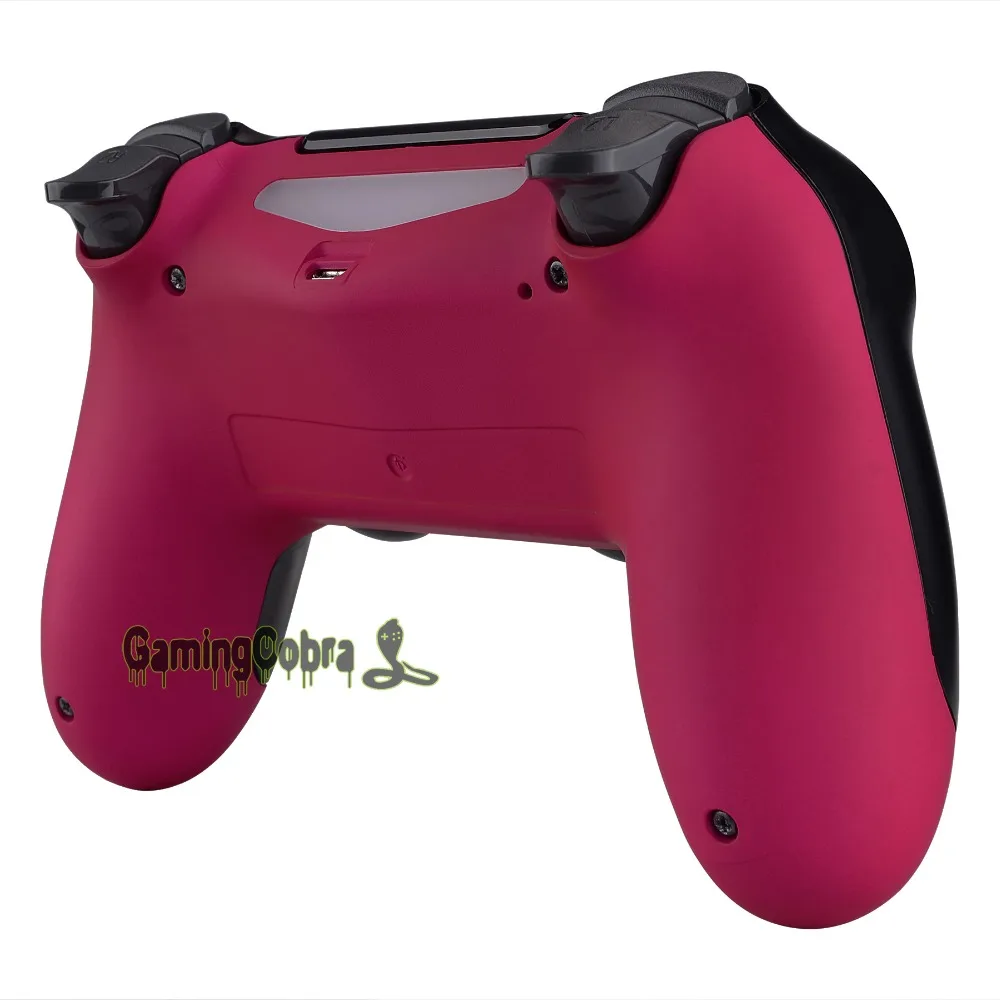 Красная роза Soft Touch Нижняя оболочка запасная часть для PS4 тонкий поляризационный фильтр Pro контроллер JDM-040 JDM-050 JDM-055