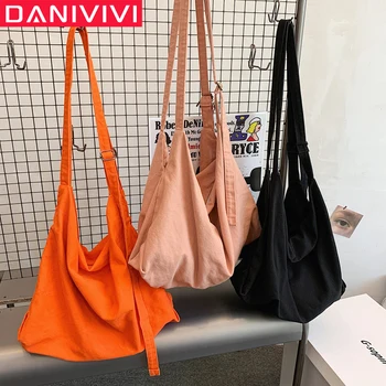 

Canvas Women's Shoulder Bag Girls Casual Crossbody Bags Books Bag Female Handbag Shopping Bags Torebki Damskie Bolsos Mujer