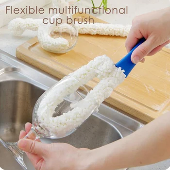 

Flexible Hookah Shisha Vase Cleaner Hookah Sponge Brush Bendable Hose Tube Smoking Water Pipe Accessories for Kitchen