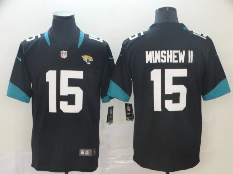 Мужская футболка Jacksonville#15 Jaguars Gardner Minshew II