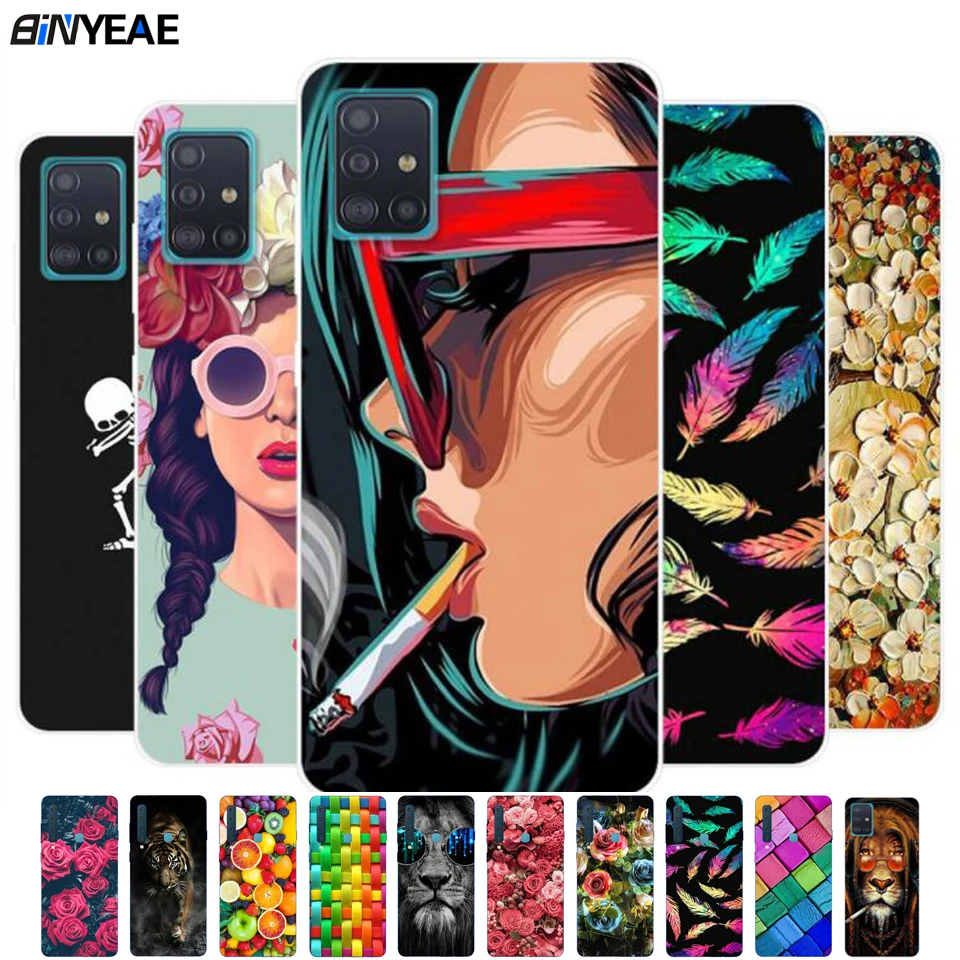 Coque For Samsung Galaxy A51 A 51 A71 Case 71 Silicone TPU Soft Back Cover Phone | Мобильные телефоны и аксессуары