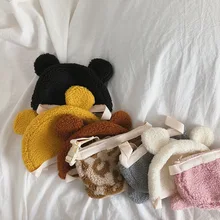 Модная детская сумка через плечо, мини сумки-мессенджеры, Детские однотонные кошельки с мультяшным рисунком, милые сумочки для принцесс, маленький кошелек