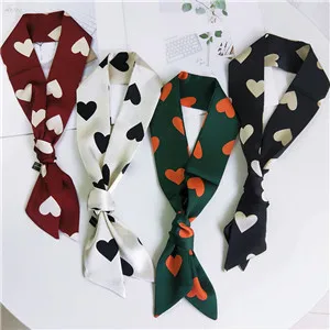 AOMU-Korea-Heart-Wrist-Ribbon-Summer-Long-Scarf-Satin-Fashion-Scarf-Head-Neck-Scarf-Women-s